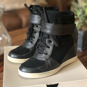 Lacoste Women’s Sz 6.5 Wedge Sneaker